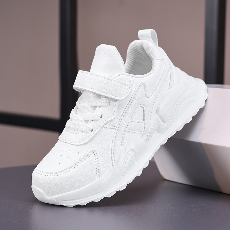 White Children's Leather Casua – обзор и цена Badminton Junior